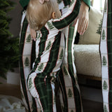 Christmas Tree Plaid Kids Long sleeve