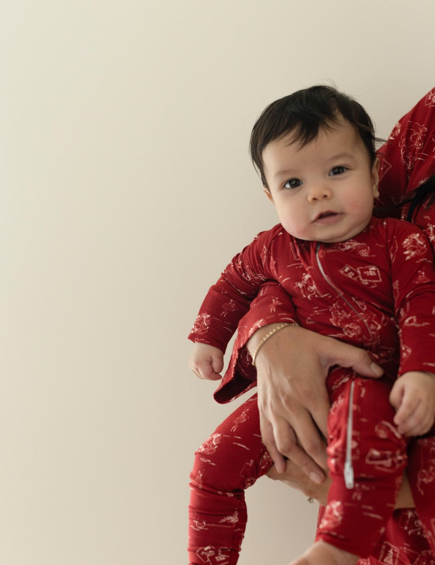Vintage Christmas Two-Way Zip