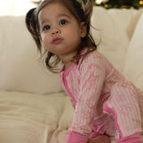 Pink Christmas Two-Way Zip