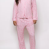 Pink Christmas Women's Button up