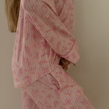 Pink Christmas Women's Button up