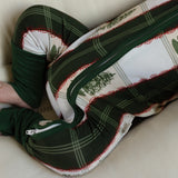 Christmas Tree Plaid Two-Way Zip