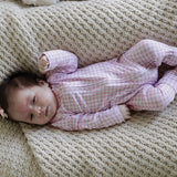 Pink Gingham Two-Way Zip