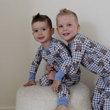 Cozy Blue Teddy Long Sleeve Pajamas