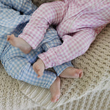 Blue Gingham Two-Way Zip
