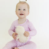 Pink Gingham Two-Way Zip
