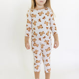 Teddy Bows Long Sleeve Pajamas