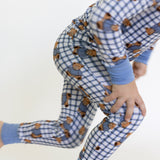 Cozy Blue Teddy Long Sleeve Pajamas