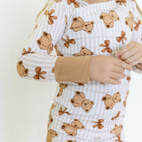Teddy Bows Long Sleeve Pajamas