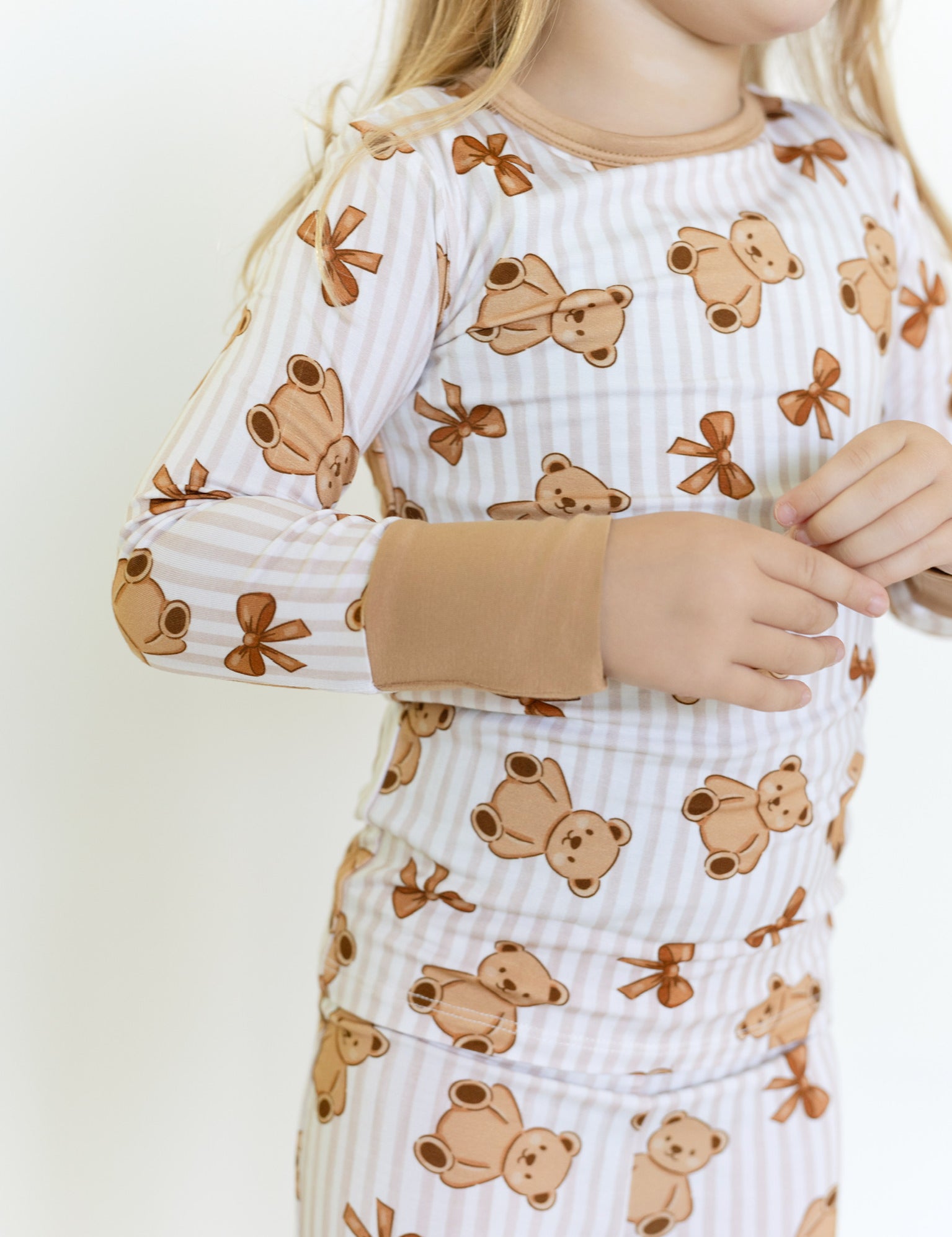 Teddy Bows Long Sleeve Pajamas